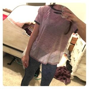 Moron t shirt with gray gray borders
